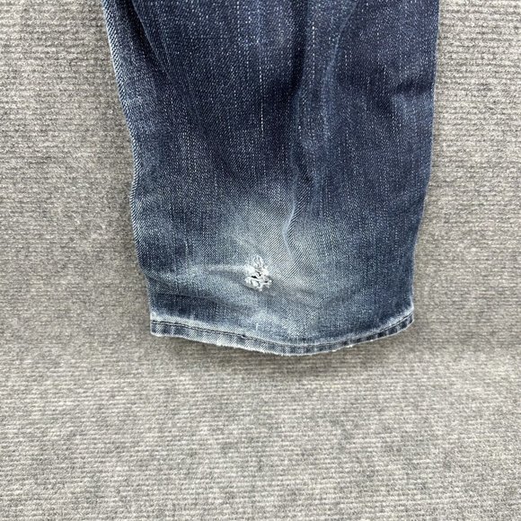 Lee Women's Jeans Blue Dark Wash Lo Rize Straight - L3 Button Fly Western Pants - Picture 8 of 13